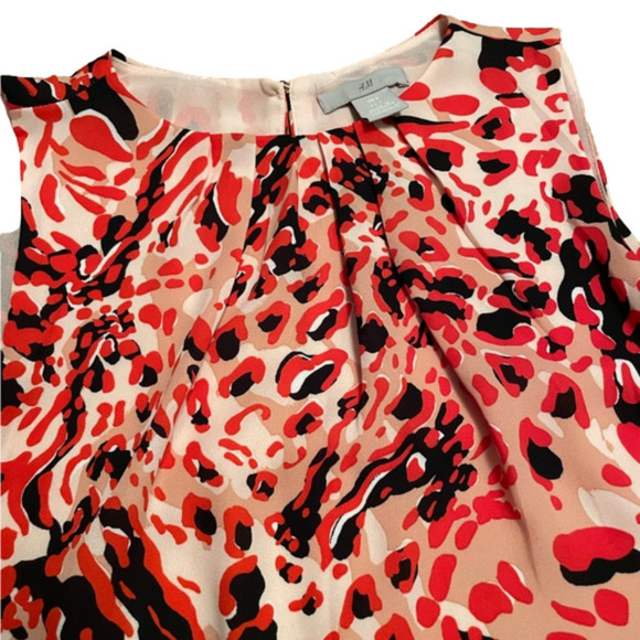 H&M Sleeveless Mini Sheath Crepe Dress Size 4 - Picture 6 of 6